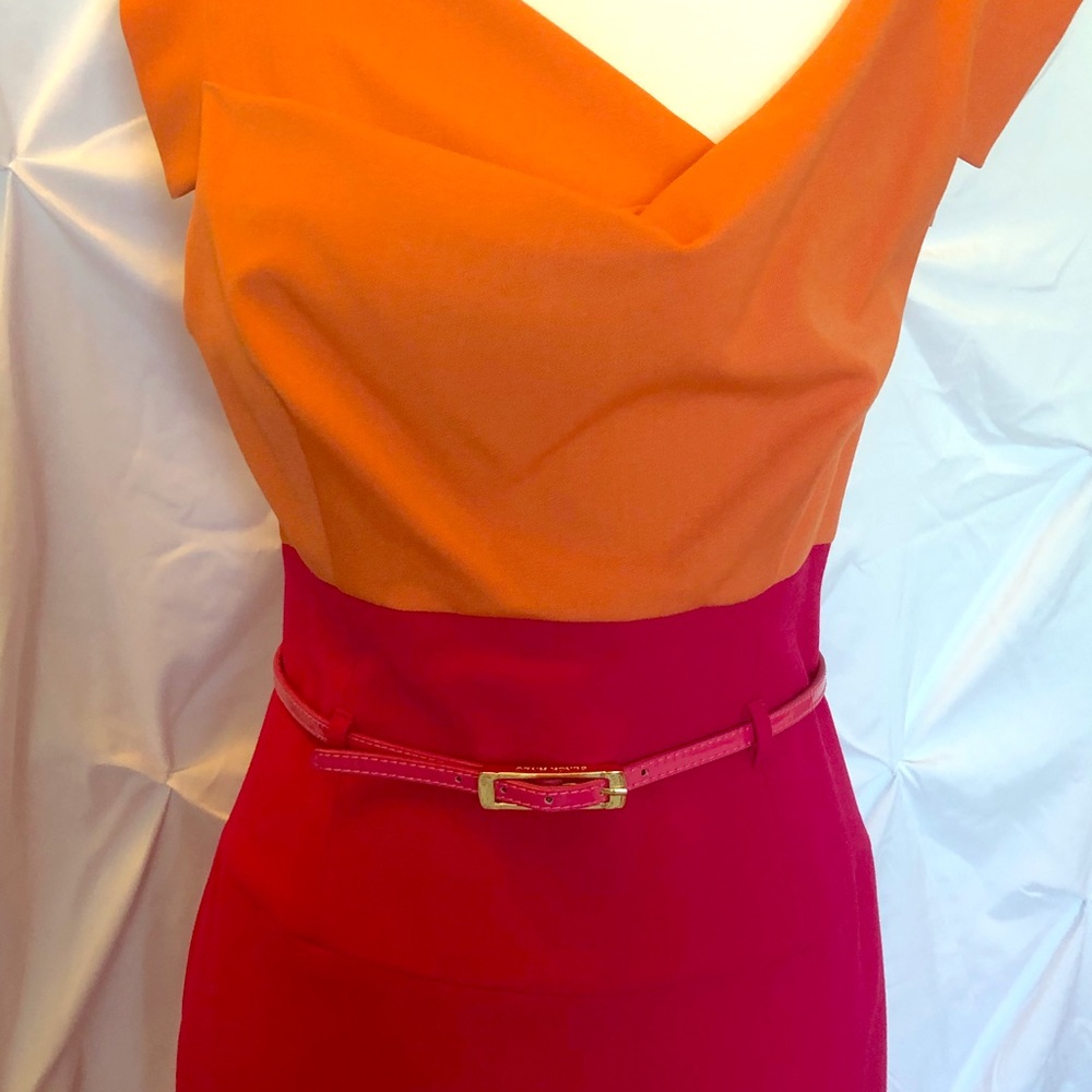 Black Halo Jackie O Color Block Dress